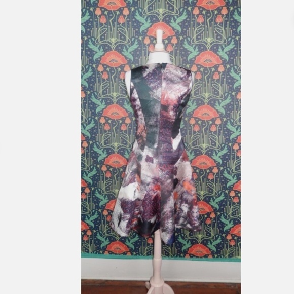 Prabal Gurung Red White Blue Fit & Flare Dress 2 - Picture 6 of 6